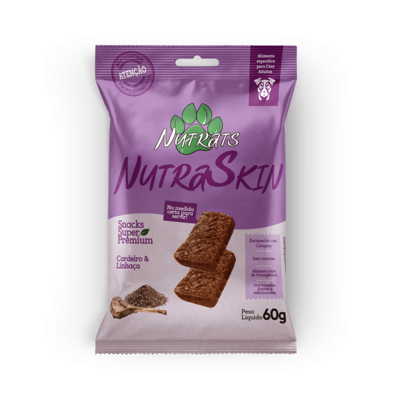 Nutraskin – Petisco para Pelagem de Cão 60g